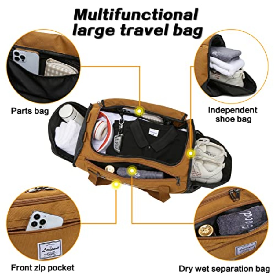 Travel Duffle Bag for men 40L  - Men Shoes Men recension och pris