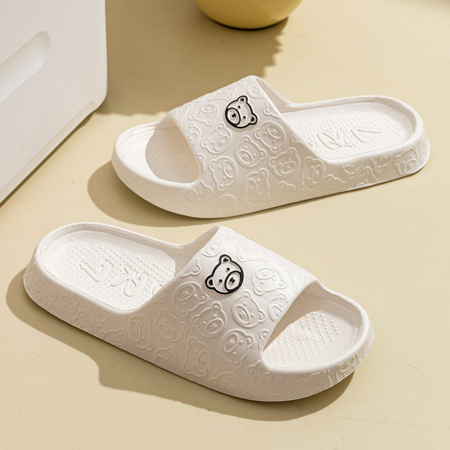 Printting Cute Bear Women Slip - Men'S Shoes With Platform recension och pris