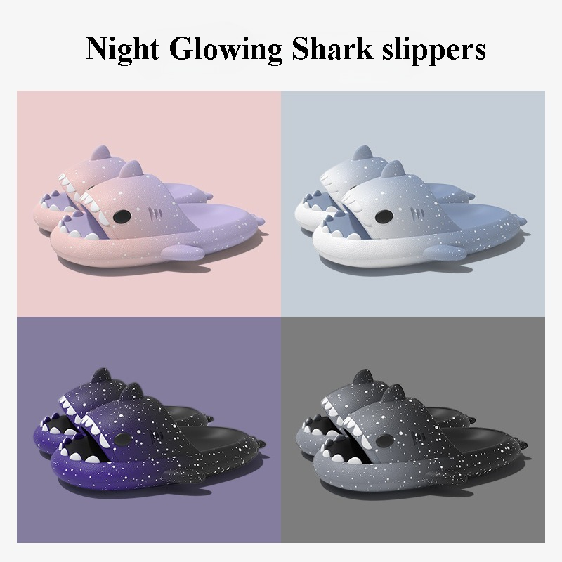 Cute Cartoon Shark Slippers Fo - Men'S Shoes To Women'S recension och pris