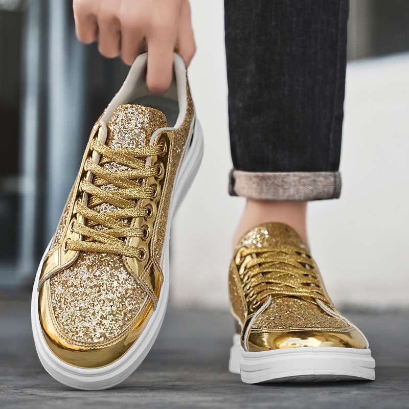 Gold Men's Sneakers 2025 New L - Men'S Shoes Size 42 In Us recension och pris