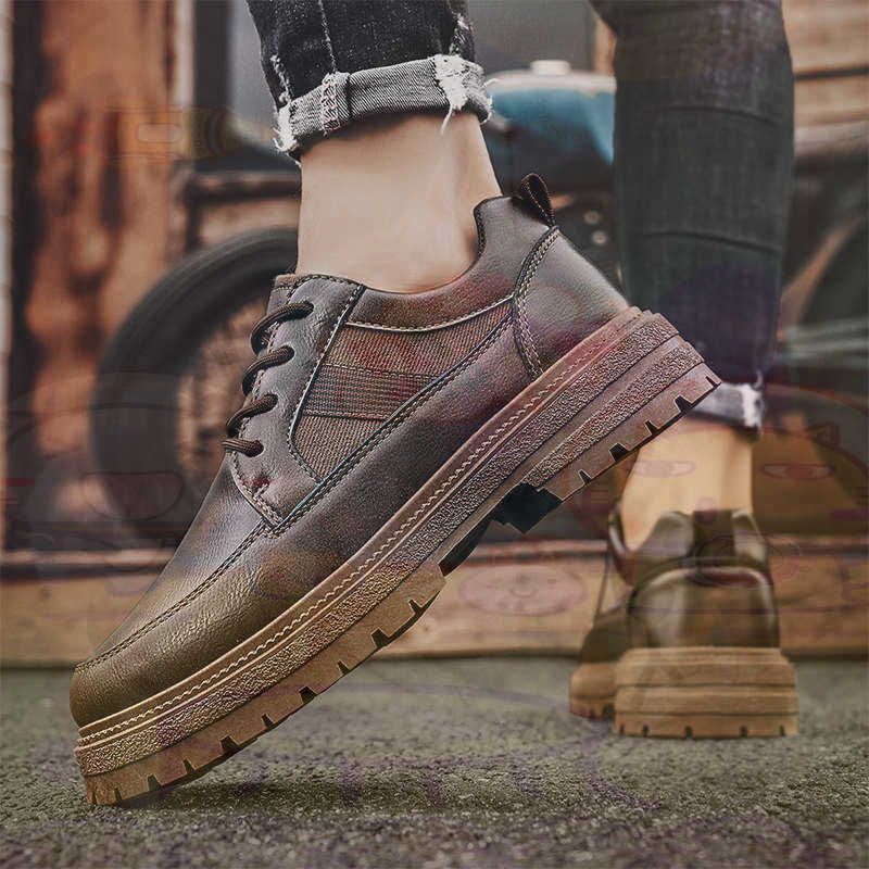 Dark Natural Leather Fashion T - Men'S Shoes Different Types recension och pris