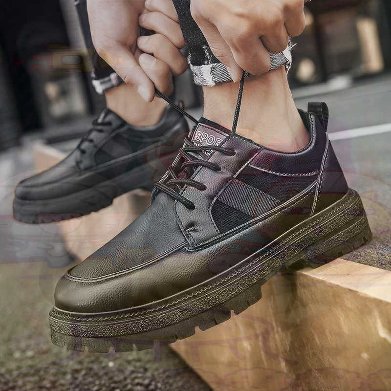 Dark Natural Leather Fashion T - Men'S Shoes Different Types recension och pris