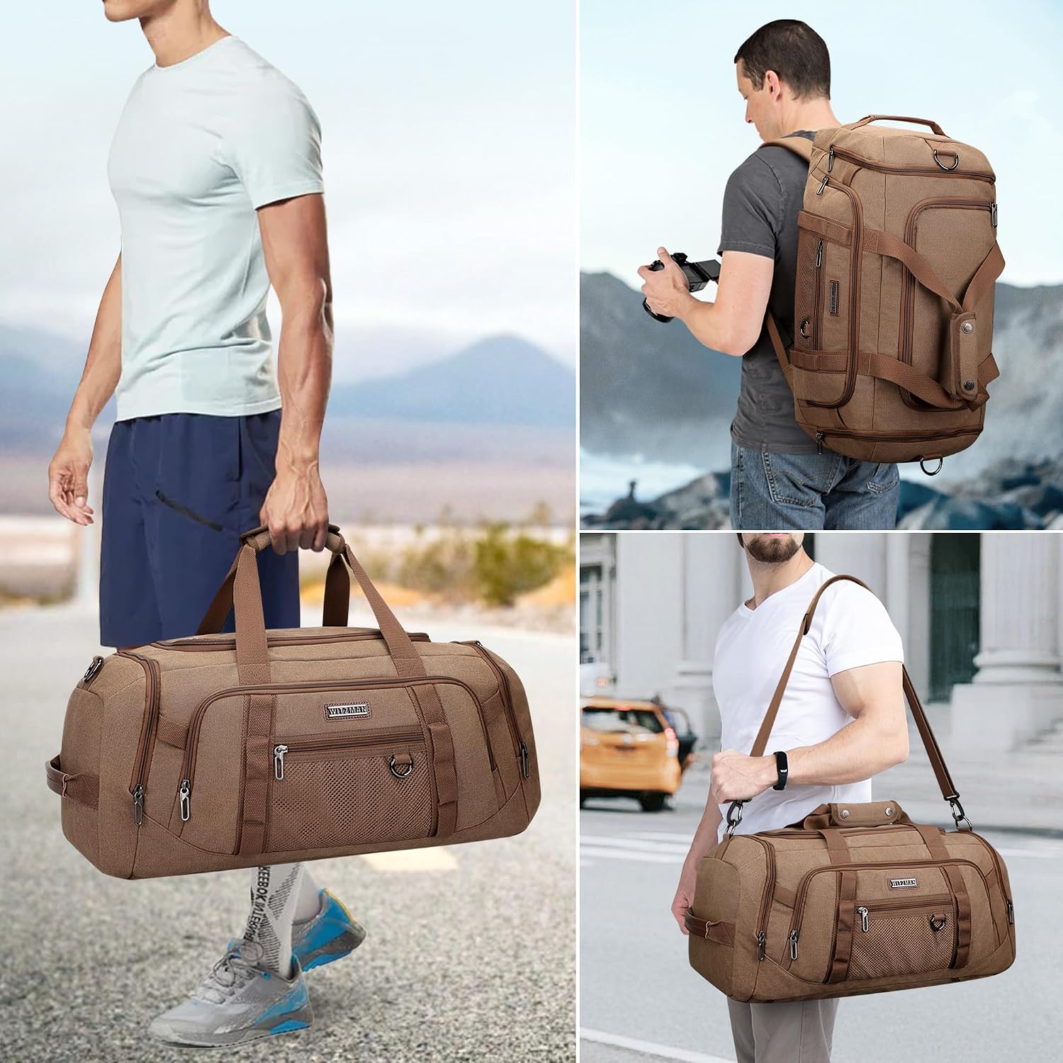 Canvas Duffle Bag for Men 3 in - Men Shoes Men recension och pris