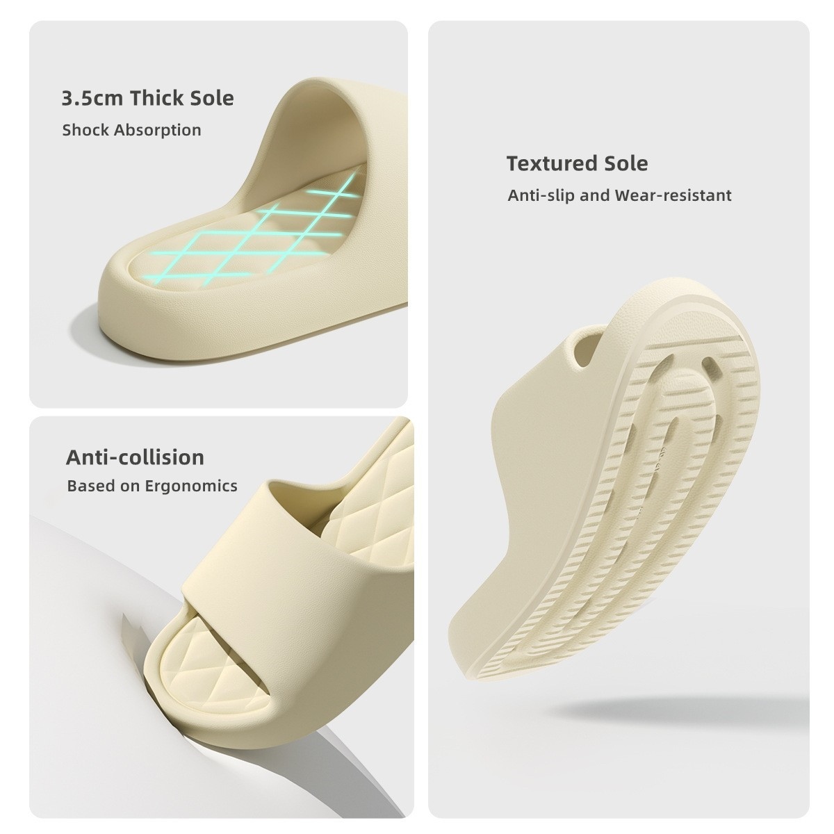 Women Summer Slippers 3.5cm Th - Men'S Shoes With Platform recension och pris