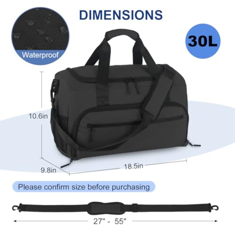 Gym Bag for Men Women, Sports  - Men Shoes Men recension och pris