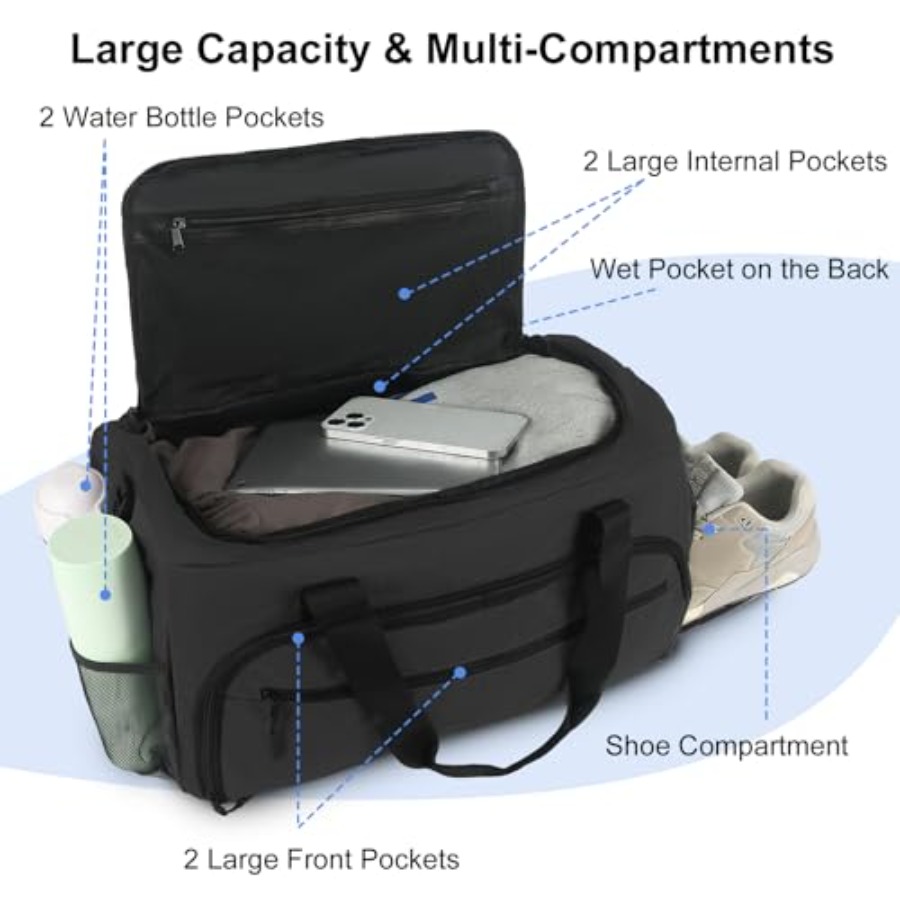 Gym Bag for Men Women, Sports  - Men Shoes Men recension och pris