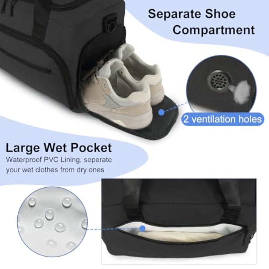 Gym Bag for Men Women, Sports  - Men Shoes Men recension och pris