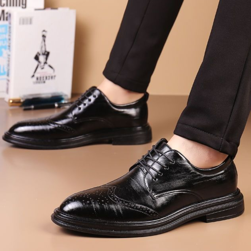 Solid Color Black Spring Autum - Men Shoes Clearance recension och pris